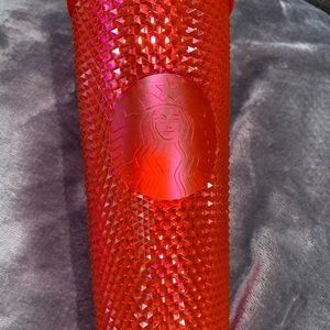 Starbucks Hot Pink Studded Holiday Cup